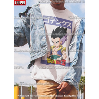 เสื้อยืด Unisex เซตลายโกเท็น Gotenks ดราก้อนบอลแซด Dragon Ball Z สวยใส่สบายแบรนด์ Khepri Cotton TC ระวังของปลอม!