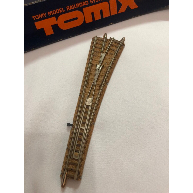 รางรถไฟ tomix  n scale รางสับ รางสลับขวา 1 เส้น   manual ใช้มือสลับ รางรถไฟโมเดล สลับราง