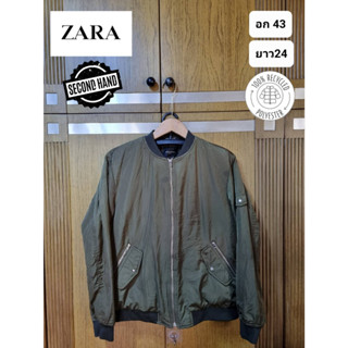 เสื้อกันหนาว Bomber Jacket แบรนด์ Zara ของแท้ มือ2