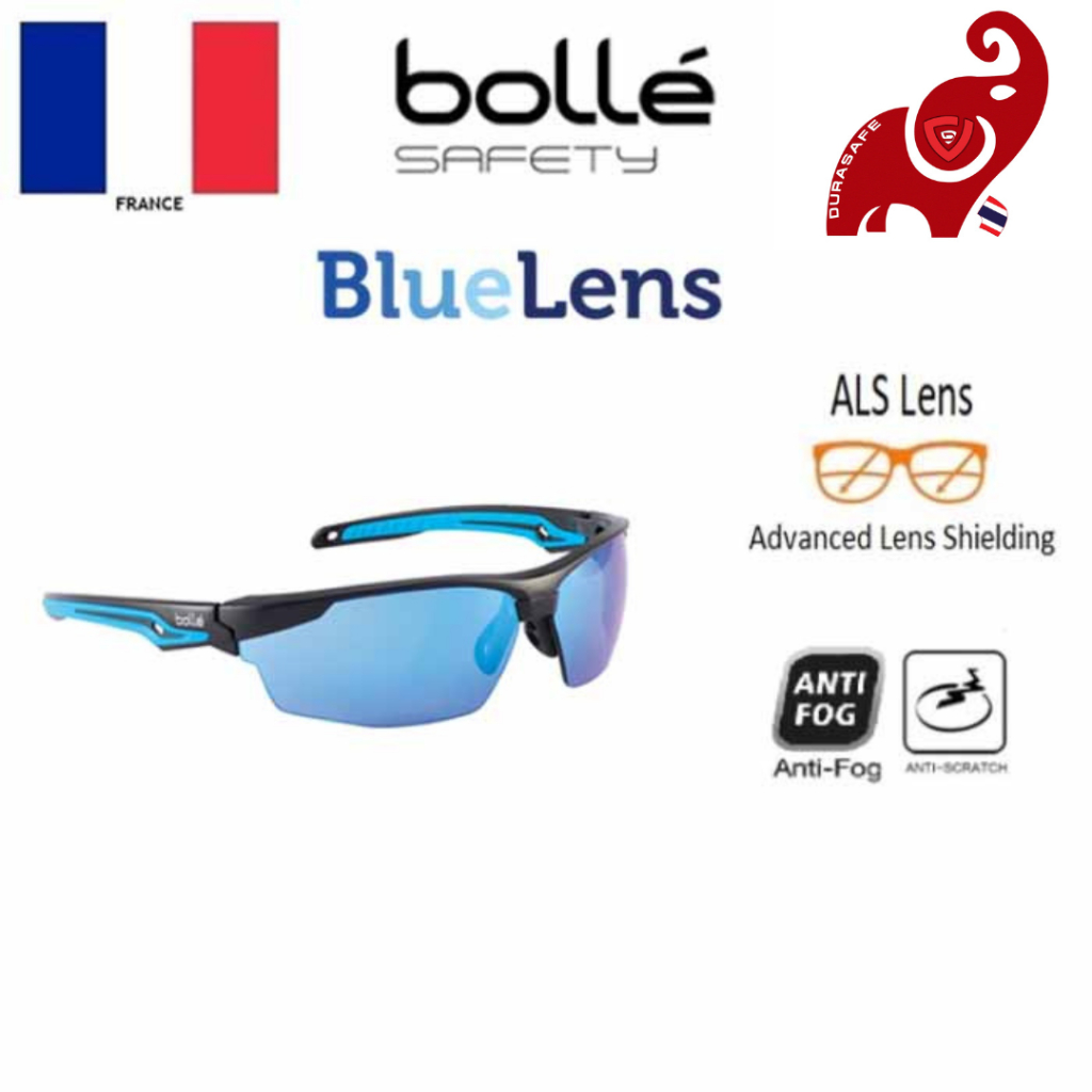 BOLLE TRYOFLASH Tryon Blue Flash Safety Glasses