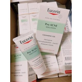 💥Exp.03/2024 👉🏻มีกล่อง Eucerin Pro ACNE SOLUTION CLEANSING GEL 20ml.(ขนาดทดลอง)