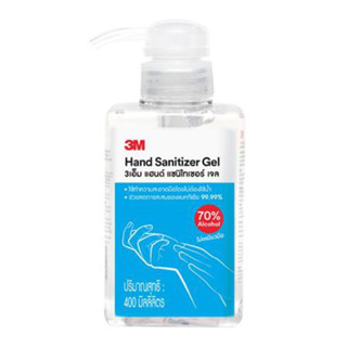 3M เจลแอลฮอล์ 70% 400ML เจลล้างมือ Alcohol Hand Sanitizer Gel