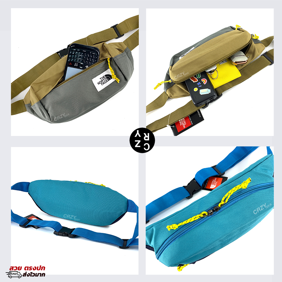 CRZY.BKK ▸ A202 กระเป๋าคาดอกชาย สะพายไหล่ผู้ชาย TNF ใบใหญ่ กระเป๋าคาดเอวชาย