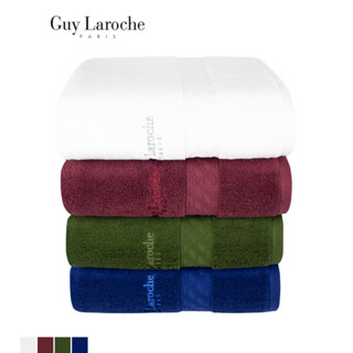 GUY LAROCHE Towel ผ้าขนหนูพรีเมี่ยม คอตตอน100% *ทอด้ายคู่* แอนตี้แบคทีเรีย มีให้เลือกหลายไซส์มาก (TGC200)
