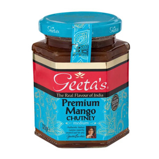 Geetas premium mango chutney เครื่องปรุงรสสุตรเข้มข้นผสมมะม่วง ขนาด 320g product from UK