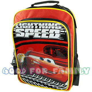 กระเป๋าเป้ Cars Lightning McQueen 14, 16 นิ้ว คาร์ส แมคควีน สีดำ สีแดง