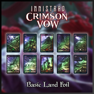 [MTG] [LAND] [MID] Basic Land Innistrad : Crimson Vow (268-277) [FOIL] [ENG] (การ์ดเมจิค / Magic the Gathering)