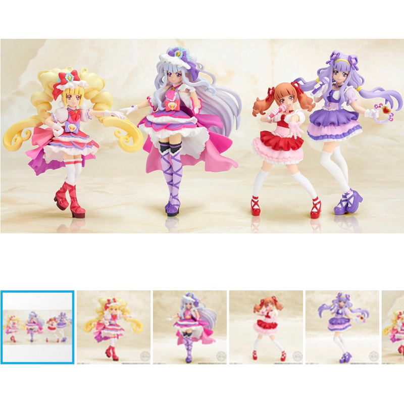 โมเดล Hugtto! Precure Cutie Figure Cure Macherie and  Cure Amour (Shokugan)