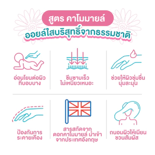 [3แถม3] Narakเบบี้ออยล์ไฟน์คาโมมายล์ 45มล. พกพา