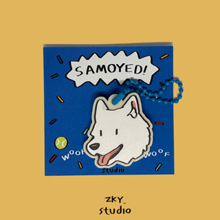 พวงกุญแจ Acrylic Samoyed