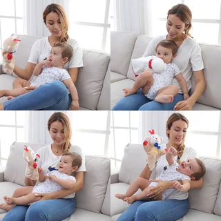 ตุ๊กตาหุ่นมือ BBSKY ตุ๊กตาหุ่นมือรูปสัตว์ Hand Puppet ตุ๊กตาผ้านิ่ม สำหรับเล่านิทาน เสริมสร้างพัฒนาการ