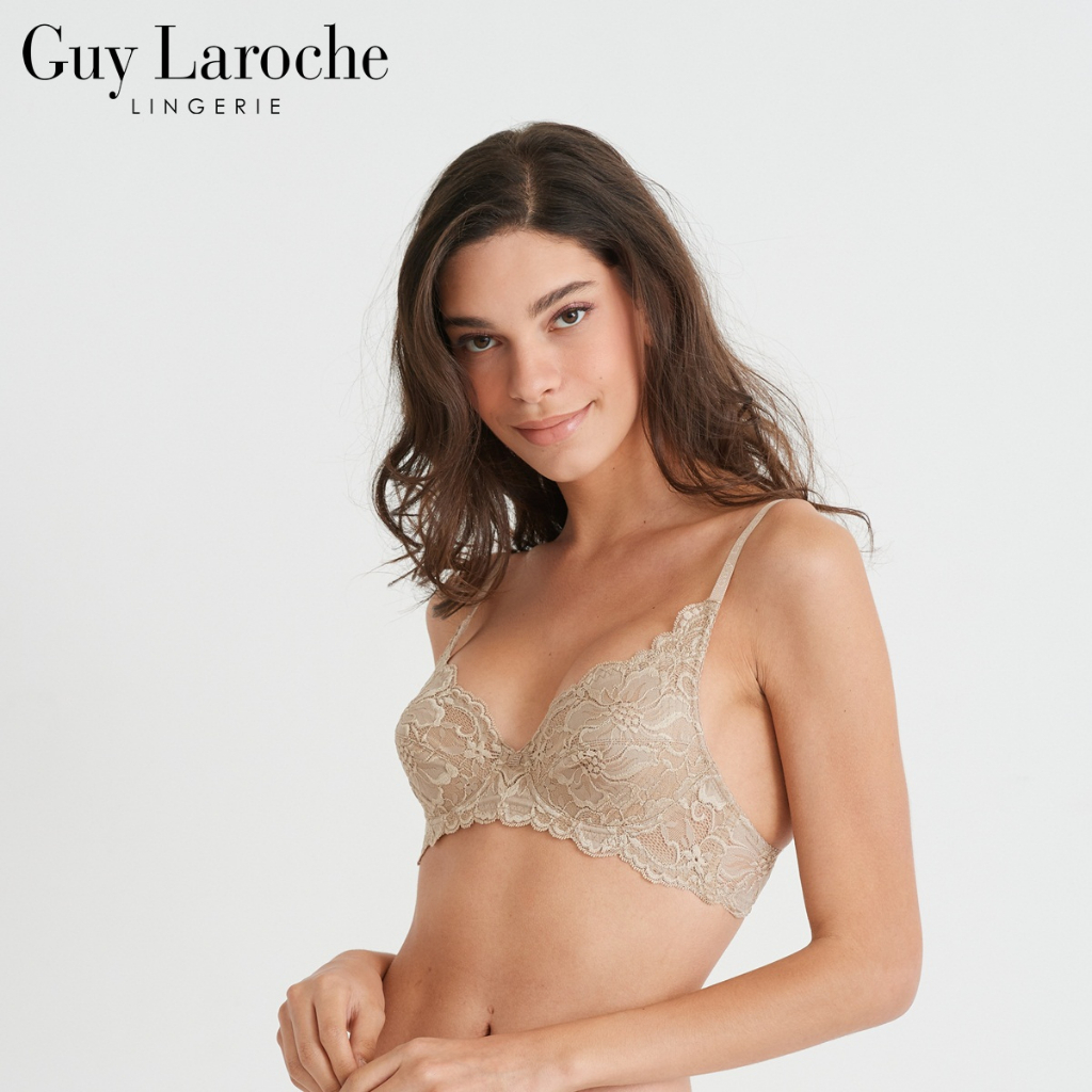 Guy Laroche Lingerie GB7T69 เสื้อชั้นใน กีลาโรช Bra Full Cup Plus Size บราลูกไม้ ไม่เสริมฟองน้ำ