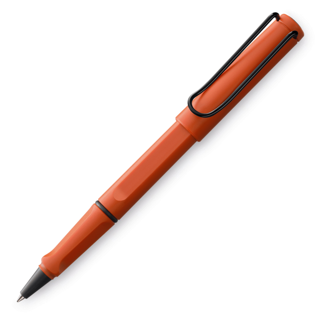 LAMY safari rollerball pen terra red 2021 limited edition (ปากกาลามี่ ด้ามสีส้มอิฐคลิปสีดำ)