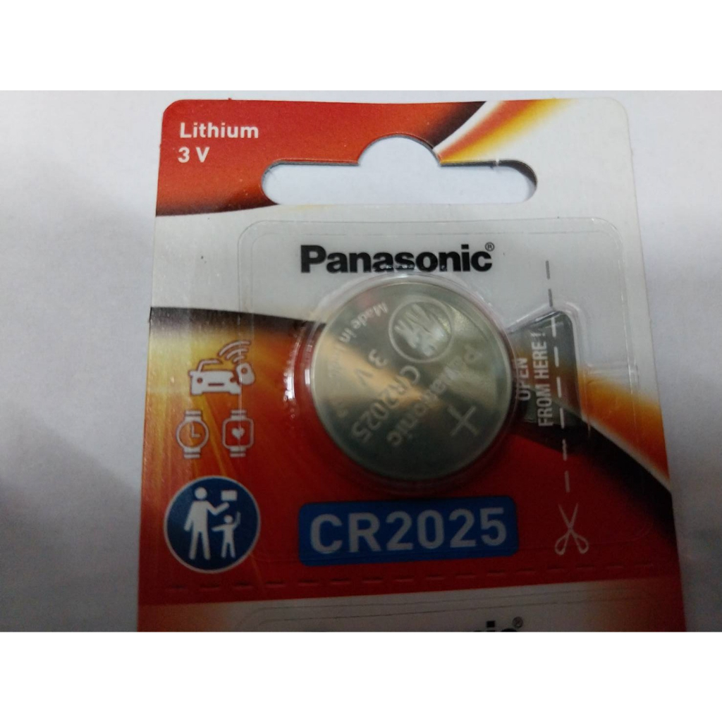 (ต่อชิ้น) PANASONIC ถ่าน Panasonic CR2025 3V Lithium Battery ของใหม่ ของแท้บริษัท (ราคา ต่อชิ้น  มี 