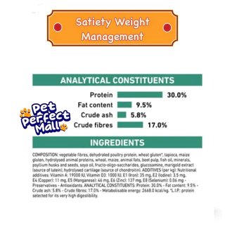 Royal Canin Satiety Small Dog 1.5kg โรยัลคานิน อาหารสุนัขพันธุ์เล็ก Satiety Weight Management ถุงขนาด 1.5 กก.