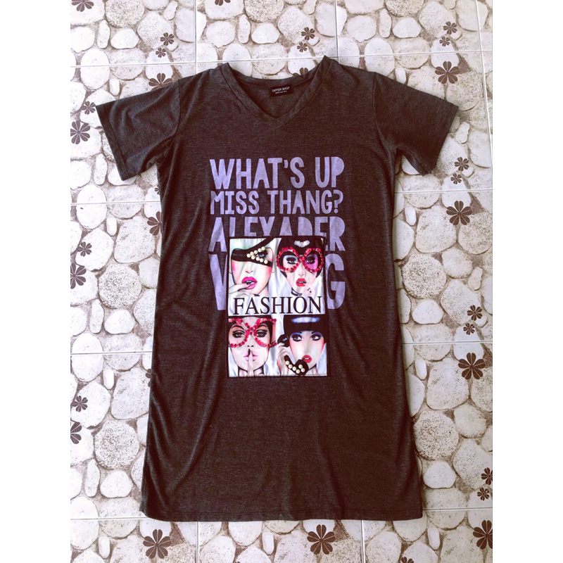 เดรสยืด มือ2 ป้าย DIFFER SHOP ไซด์ M L XL