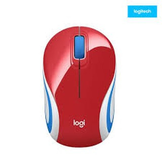 เมาส์ LOGITECH M187 MINI WIRELESS MOUSE RED