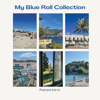 พร้อมส่งโปสการ์ดตกแต่งห้อง My Blue Roll collection