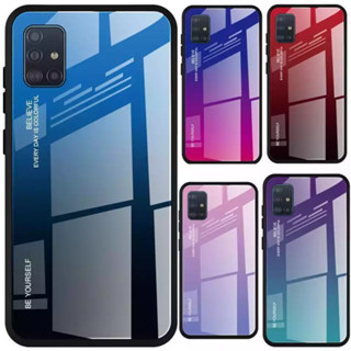 สำหรับ Case Vivo V17 เคสวีโว่ เคสกระจกสองสี เคสเงาไล่สี ขอบนิ่ม เคสกันกระแทก สีกระจกเทมเปอร์ปลอกแก้วฝาหลังกันชน