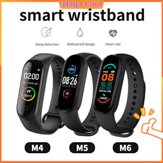 M4 M5 M6 Smart watch นาฬิกาอัจฉริยะ นาฬิกาออกกำลังกาย นาฬิกาวัดชีพจร ความดัน ระดับออกซิเจนในเลือดนับก้าว สมาร์ทวอทช์