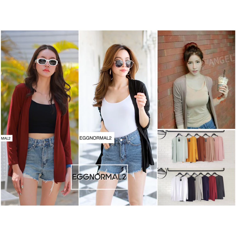 ถูกที่สุด🎉🎉T001เสื้อคลุมผ้าเรย่อน งานป้ายTOPSHOP ทรงใหญ่ใส่ได้ทุกไซส์