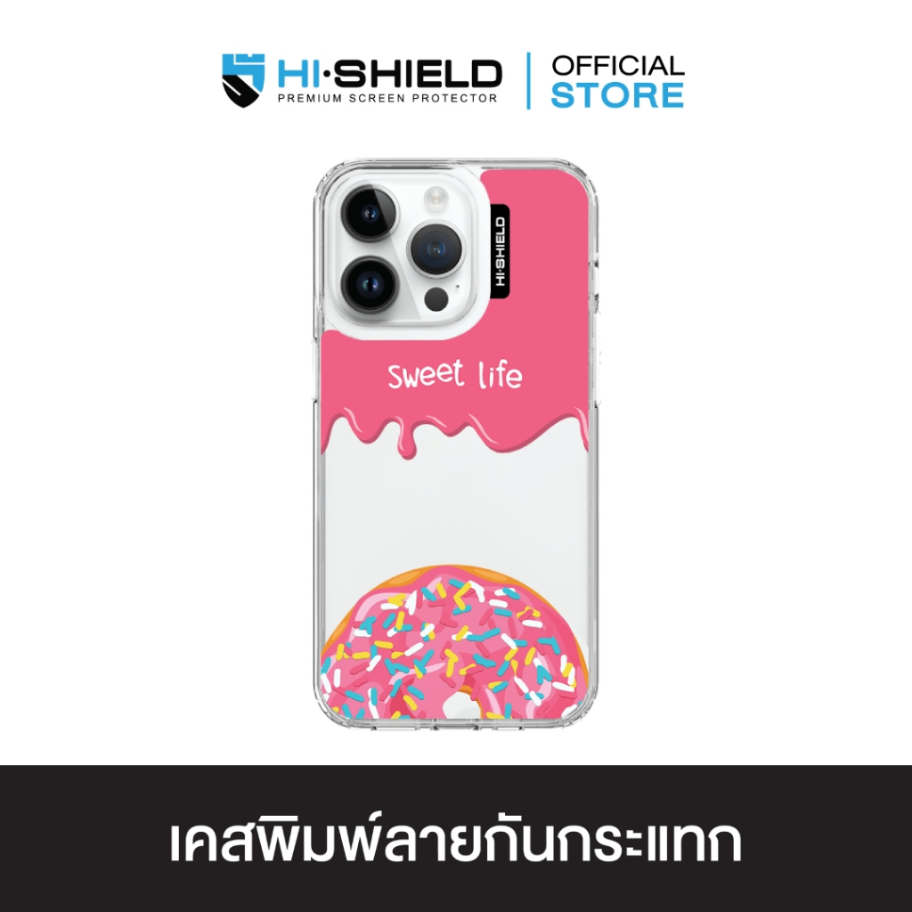 HI-SHIELD เคสใสกันกระแทก iPhone รุ่น Donut1 [เคส iPhone14][เคส iPhone13]