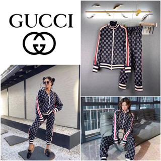 ชุดเซ็ต Gucci GG Jersey Cotton Jacket