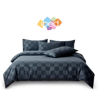 ibed ผ้าปูที่นอน ปลอกหมอนหนุน ปลอกหมอนข้าง (ทอลายตาราง) ขนาด 3.5 ฟุต 5 ฟุต 6 ฟุต (รวมทุกสี)