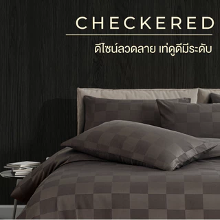 ibed ผ้าปูที่นอน ปลอกหมอนหนุน ปลอกหมอนข้าง (ทอลายตาราง) ขนาด 3.5 ฟุต 5 ฟุต 6 ฟุต (รวมทุกสี)