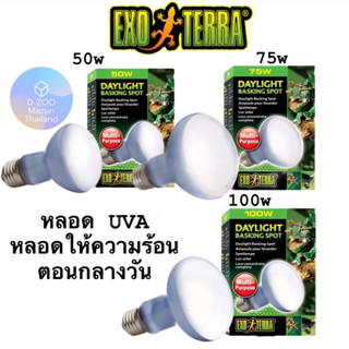 Exoterra💚 UVA 50w. 75w. 100w. หลอดให้ความร้อนกลางวัน DAYLIGHT BASKING SPOT เต่าบก นก กิ้งก่า ช่วยการเจริญเติบโตของพืช