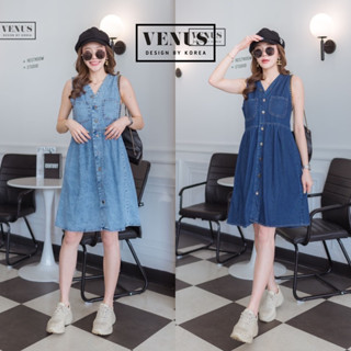 🌈🌿🌼🌺🌸💙🇰🇷 Jeans Sleeveless Mini Dress