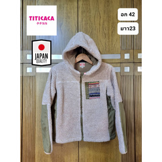 เสื้อฟรีส เสื้อกันหนาว เสื้อฟรีสกันหนาว แบรนด์ Titicaca จากญี่ปุ่น