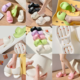 SHO-Z-14 รองเท้า รองเท้าแฟชั่น รองเท้าผู้หญิง เสริมส้น แบบสวม สีพื้น