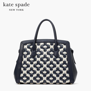 KATE SPADE NEW YORK KNOTT WOVEN SPADE FLOWER MEDIUM SATCHEL KB128 กระเป๋าสะพายข้าง