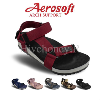 ☁️SU5144☁️ รองเท้าแตะรัดส้น aerosoft arch support(แอโร่ซอฟ)