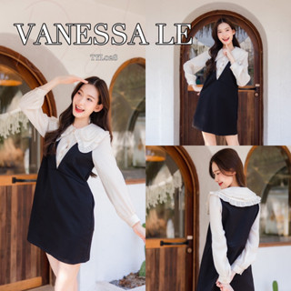 🌸 VANESSA LE DRESS 🌸 ชุดเดรสขาวดำ ทรงสวยมาก