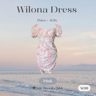 SE88 l WILONA DRESS เดรสผ่าย่น