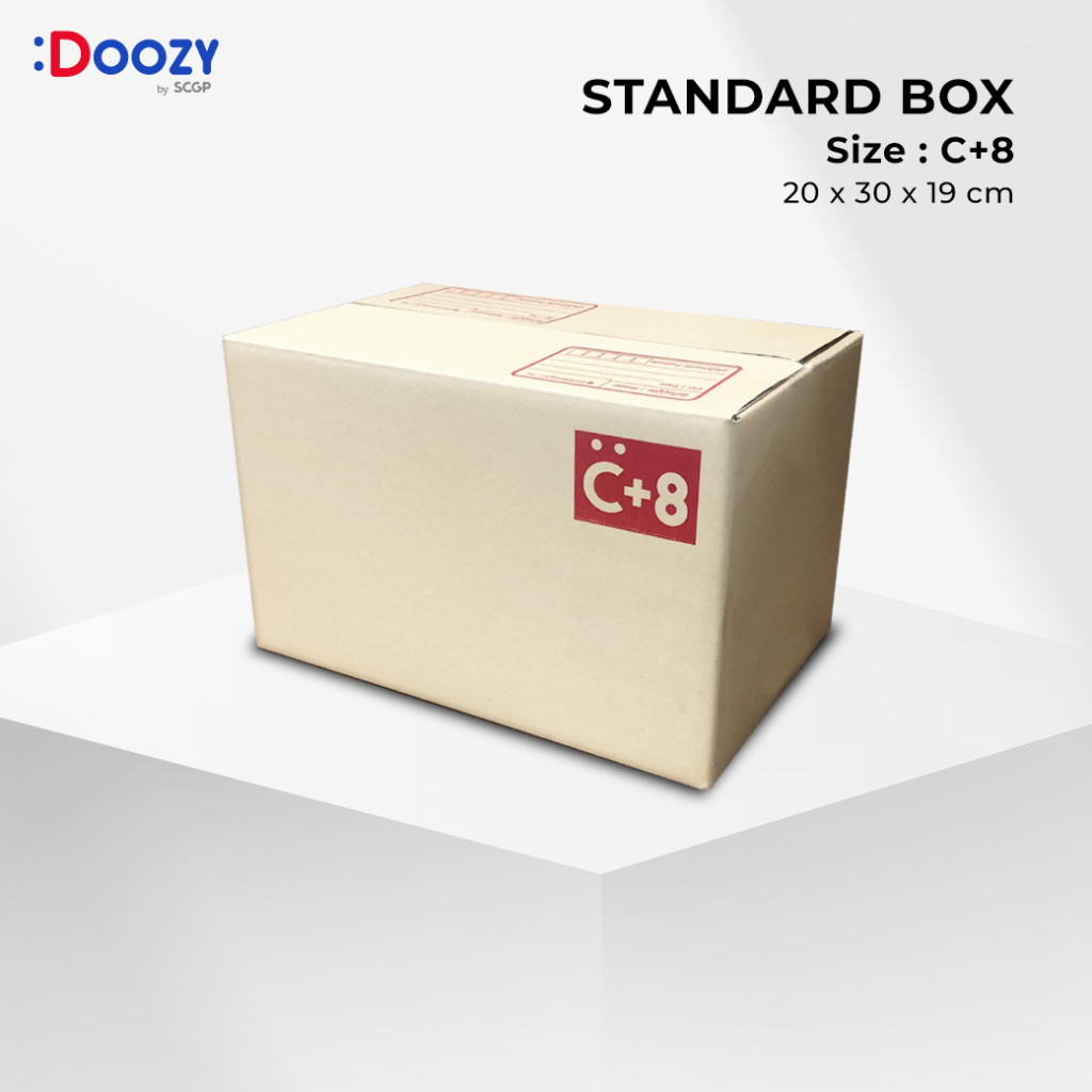 กล่องไปรษณีย์ ขนาด C+8 ( 20 x 30 x 19 ซม.) แพ็ค 20 ใบ กล่องพัสดุ กล่องฝาชน Doozy Pack ถูกที่สุด!