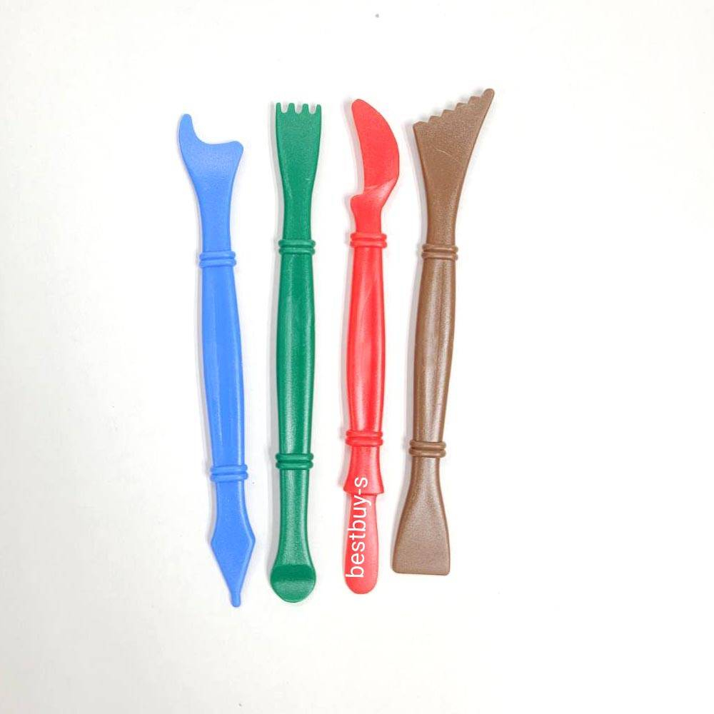 ร้านคนไทย พร้อมส่ง คิดอาร์ต แม่พิมพ์พลาสติก ชุดแกะสลัก แป้งโดว์ ดินน้ำมัน Kidart Molds.(PK25A)