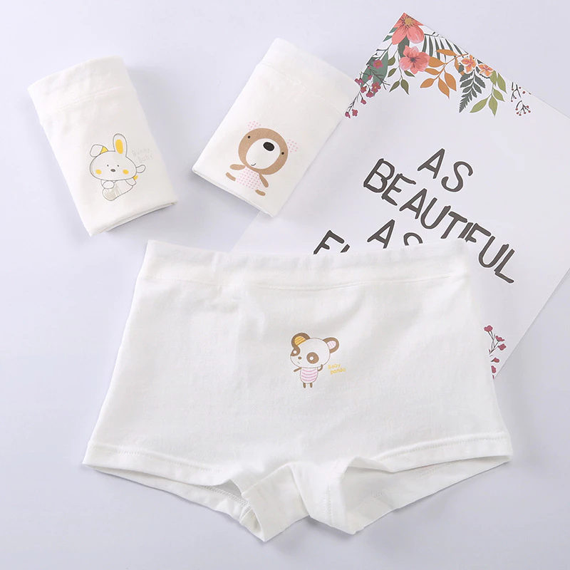 ShopAt.Two [SV-white] แพ็ค 3 ตัว กางเกงในเด็กสีขาว ผ้าฝ้ายนุ่ม ยืดหยุ่น สวมใส่สบาย ระบายอากาศ