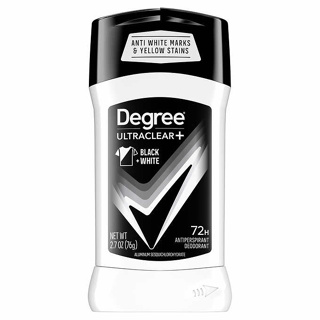 Degree Men Motionsense Ultra Clear Black + White Fresh 72 Hr. Antiperspirant Deodorant 2.7 oz(76 g) ระงับกลิ่นกาย 48 ช.ม
