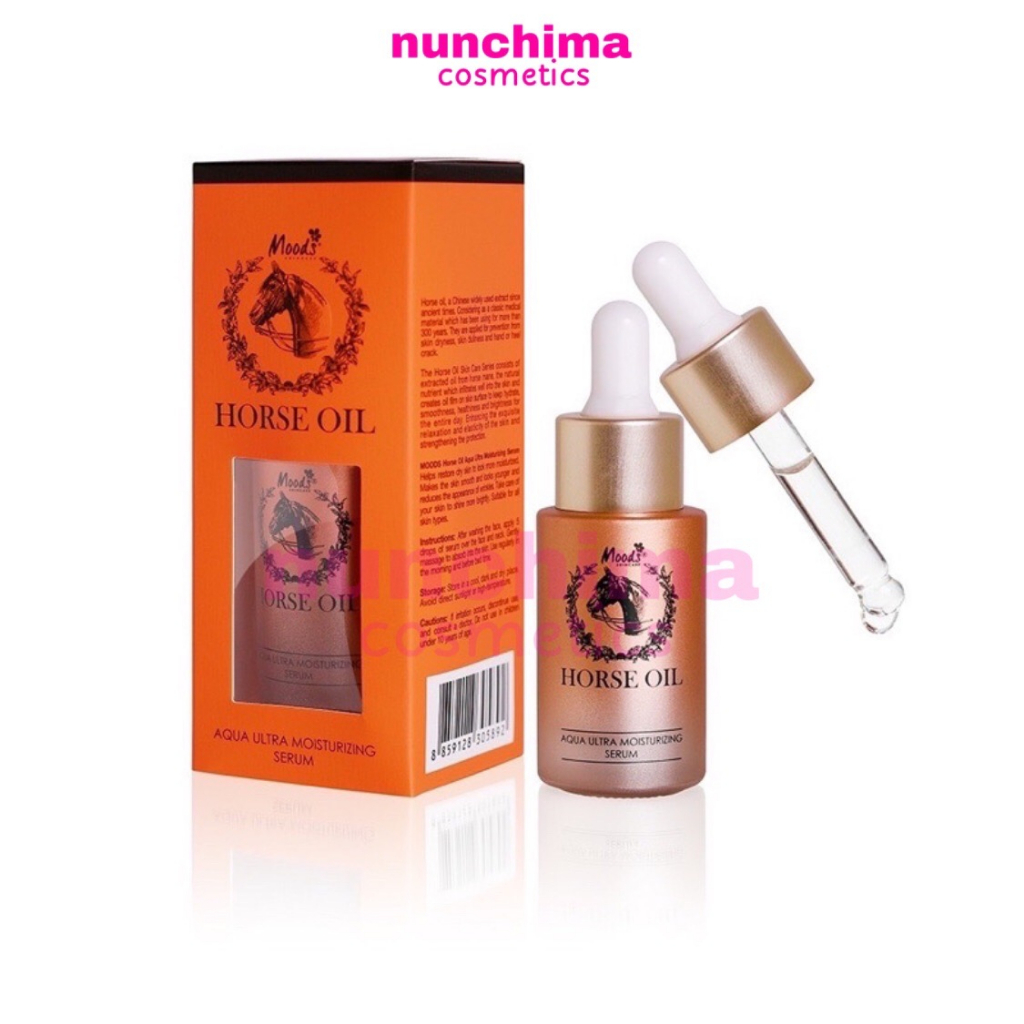 MOODS HORSE OIL SERUM มูดส์ ฮอส ออย เซรั่ม น้ำมันม้า เซรั่มบำรุงหน้า