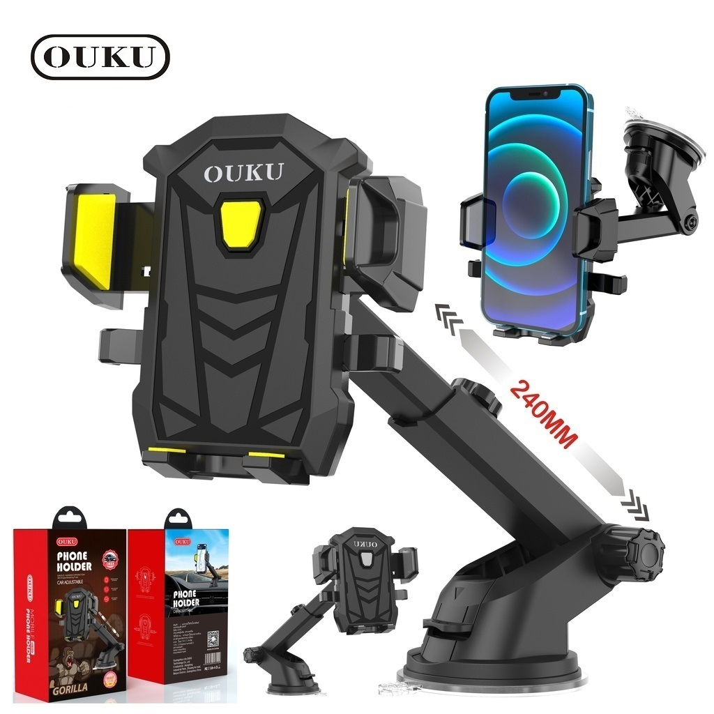 OUKU OK03 ที่วางโทรศัพท์ ที่ยึดโทรศัพท์แบบปรับได้ ที่วางโทรศัพท์มือถือในรถยนต์ ของแท้ IN-Car Holder