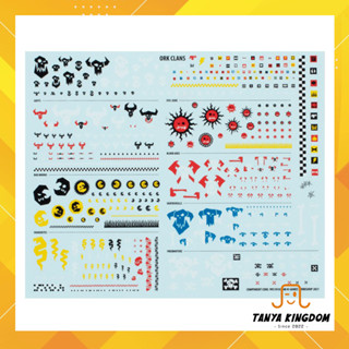 Warhammer 40k - Ork Transfer Sheet (decal) ดีคอล รูปลอกน้ำ