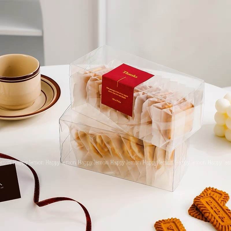 กล่องขนมคุกกี้ใส กล่องใส กล่องขนมน่ารัก •พร้อมส่ง•