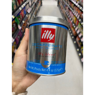 DECAFFEINATED Ground And Roasted COFFEE ( ILLY Brand ) 125 G. กาแฟคั่วบด ที่สกัดแคฟแฟอีนออก ( ตรา ลิลลี่ )