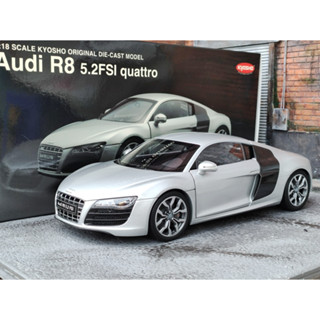 โมเดลรถAudiR8 1/18 โมเดลรถR8 โมเดลรถ Audi R8 Kyosho  1:18  ราคา ok โมเดลรถของขวัญ มือสอง เกือบใหม่