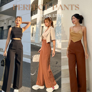 แหล่งขายและราคาPerfect Pants02 กางเกงผู้หญิงขาบานเอวสูงมีกระเป๋าอาจถูกใจคุณ