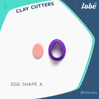 Egg Shape A Clay Cutter/Clay Earring Cutter/ Plastic Polymer Cutter/ Polymer Clay Cutter/ แม่พิมพ์กดดินรูปทรงไข่อีสเตอร์