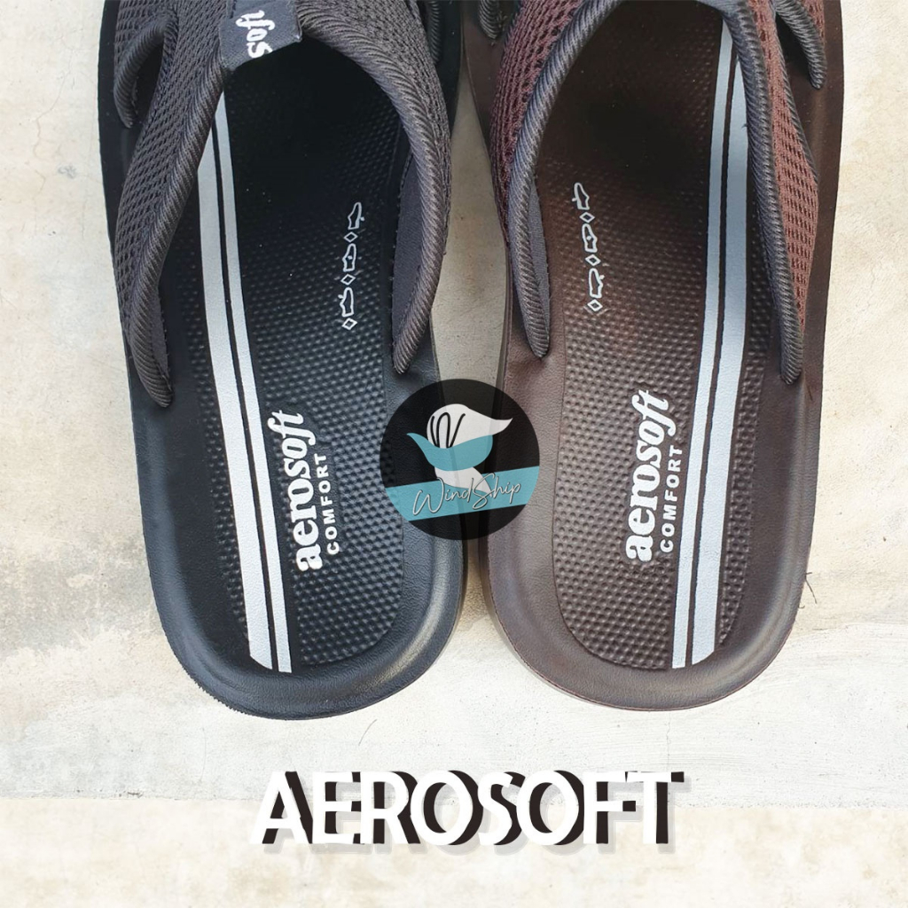 Aerosoft No.4901 รองเท้าแตะผู้ชาย แอโร่ซอฟ รองเท้าสวม เพื่อสุขภาพ (AS4901)